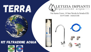 FILTRO SEDIMENTO DEPURATORE DEPURAZIONE ACQUA FONTANA KIT COMPLETO IMPIANTO ITA