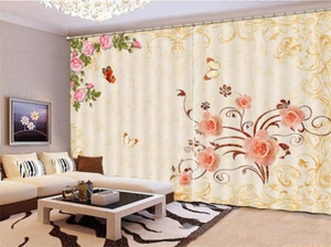 Butterfly Wings Eyes 3D Curtains Blockout Photo Printing Curtains Drape Fabric - Picture 1 of 12