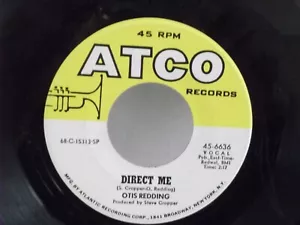 Otis Redding,Atco 6636, "Direct Me",US,7" 45, 1968 soul classic,AT stamped,Mint - Picture 1 of 2