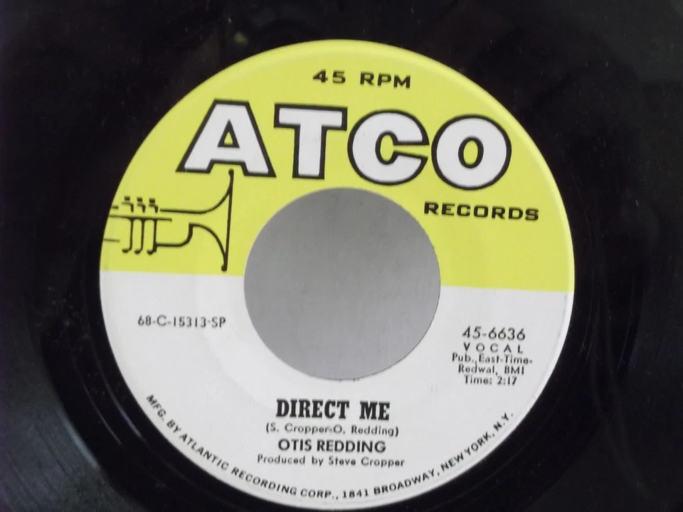 Otis Redding,Atco 6636, "Direct Me",US,7" 45, 1968 soul classic,AT stamped,Mint - Image 1 of 2