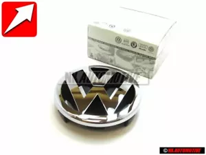 Original VW Front Grill Badge Emblem Chrome 125mm - 1T0853601A FDY - Picture 1 of 6