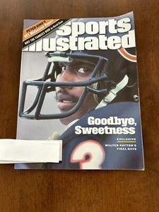 WALTER PAYTON “GOODBYE SWEETNESS” BEARS Sports Illustrated 11/8/1999 - Picture 1 of 2