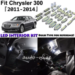 11x White LED Interior Lights Package Kit For 2011 2012 2013 2014 Chrysler 300 - Picture 1 of 11