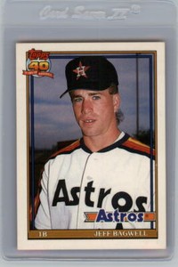 1991 Topps Traded #4T Jeff Bagwell RC Rookie Houston Astros Baseball Card 28501