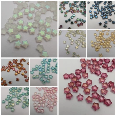 20 Glass Star Shape Beads, 8mm, 15 Colours To Choose From - Image 1 of 4