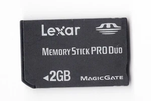 Lexar 2GB Memory Stick Pro Duo Genuine Memory Card For Sony Camera / PSP - Picture 1 of 2