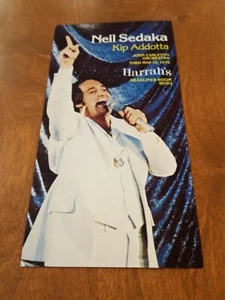 Neil Sedaka Kip Addotta Mai 1976 Harrah's Reno Promi Postkarte groß - Bild 1 von 2