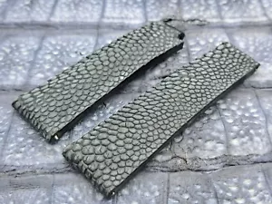 20mm/16mm Brushed Ostrich leg Leather Watch Band Exotic Leather - Picture 1 of 13