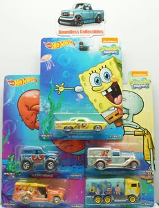 HOT WHEELS 2014 SPONGE BOB SQUARE PANTS VEHICLES FORD BRONCO RANCERO HAULER ECT - Picture 1 of 10