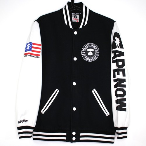 A BATHING APE (BAPE) Giacca AAPE By A Bathing Ape da uomo 2XL Spell Out Varsity Q994