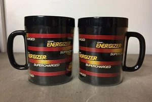 Thermo-Serv Energizer Supercharged Plastic Coffee Cups USA - Lot of 2 Mugs - Picture 1 of 5
