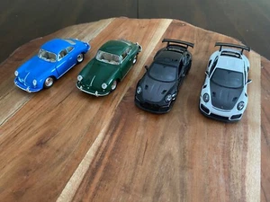Kinsmart Porsche Diecast Cars 4X - Picture 1 of 3