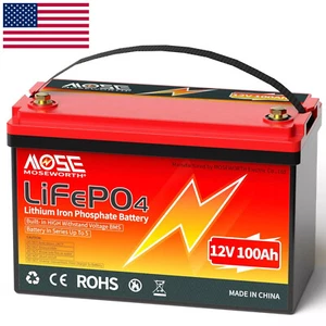 12V 100Ah LiFePO4 Lithium Battery BMS for RV Solar Off-grid Trolling Motor Boat - Picture 1 of 19