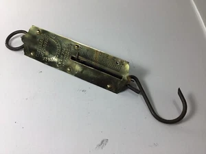 Vintage Chatillons Improved Polished Brass Spring Balance Scale 25lb.  USA 1892 - Picture 1 of 8