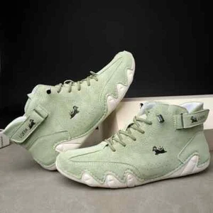 Men's Fashion Casual Shoes Motorcycle Boots Outdoor High Top Leather Sneakers - Picture 1 of 25