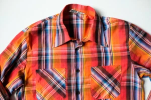VINTAGE ST MICHAEL LONG-SLEEVED MULTICOLOURED CHECK SHIRT SMALL MEDIUM - Picture 1 of 3