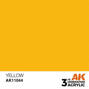 AK Interactive AK11044 Peinture Acrylique 3g Jaune 17ml - Picture 1 of 3