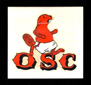 orig. 1940's OSC *Jogging Beaver Decal* OREGON STATE BEAVERS Angelus Transfers - Picture 1 of 2
