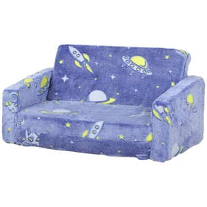 Kids Sofa Soft and Soothing Velvet - Picture 1 of 7