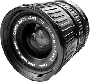 Canon Zoom Lens FD 35-70mm 1:3.5-4.5 Canon FD Mount w/ rear cap - Made in Japan - Picture 1 of 10