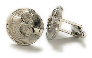 Eternal Rings Cufflinks The Vatican Library Collection Silver Rhodium Platting - Picture 1 of 7