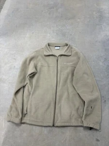 Columbia Pullover Herren Large Erwachsene beige durchgehender Reißverschluss Polyester durchgehender Reißverschluss Jacke Fleece - Bild 1 von 4