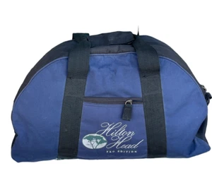 Hilton Head Pro Edition Travel Sport Shoulder Duffle Gym Bag Blue Canvas - Picture 1 of 15