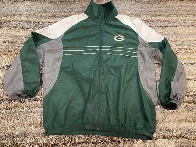 NFL Green Bay Packers Mens XL Sports Illustrated SI Full Zip Windbreaker Jacket - Image 1 of 4