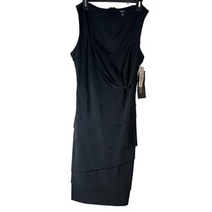 NWT MSK Black Dress Mid Length Sleeveless Size 12 - Picture 1 of 9