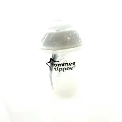 Biberón Tommee Tippee 5 oz transparente flexible blanco superior peso ligero vendedor de EE. UU. Foto 1 de 4