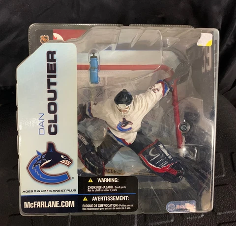 McFarlane 2003 Dan Cloutier Vancouver Canucks Chase White Jersey Series 5 Figure Cover