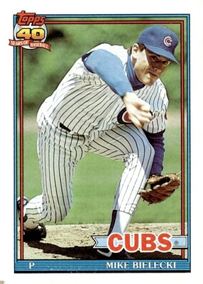 1991 Topps #501 Mike Bielecki - Image 1 of 2