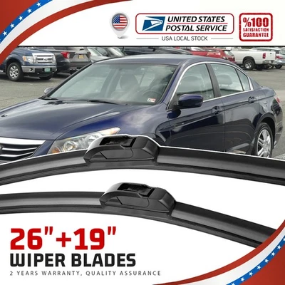 Juego de escobillas limpiaparabrisas delanteras de 26"+19" para INFINITI M37 2011-2013 genuino Foto 1 de 4