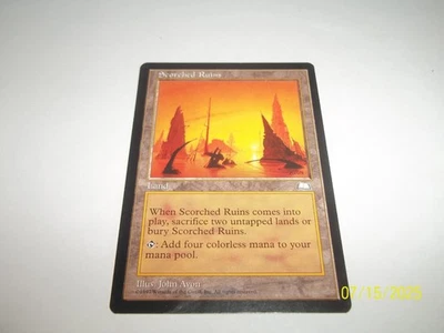 Scorched Ruins  Weatherlight  reserved list x1 LP - Image 1 of 2