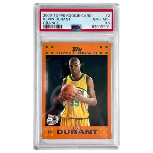 2007 Topps Kevin Durant Rookie Orange #2 PSA 8.5 RC HOF Future Suns Legend NM+ - Picture 1 of 2