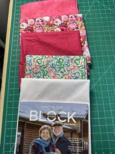 Cotton Fabric Lot And Idea Book Complimentary Colors 6 1/2yards - Picture 1 of 6