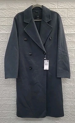 Abrigo de lana para mujer Mango hecho a mano de gran tamaño talla XS Foto 1 de 4