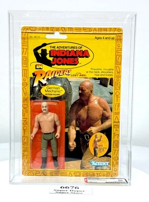 AFA 80  NM * Indiana Jones - 9 Back - GERMAN MECHANIC - Kenner - 1982 - Image 1 of 4