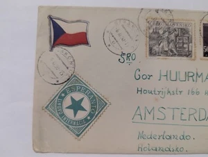 Tschechoslowakei Brief mit Esperanto Bezug - Bild 1 von 4