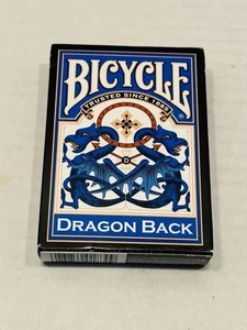 Bicycle Blue Dragon Back Deck Of Playing Cards Retired 2011 Made In USA - Picture 1 of 9