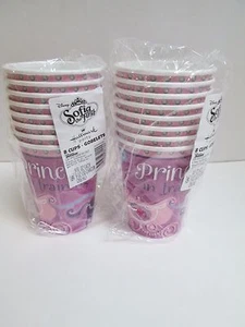 TAZZE DISNEY SOFIA THE FIRST PARTY 9 oz - LOTTO DI 2 CONFEZIONI - FORNITURE PER FESTE - Foto 1 di 2