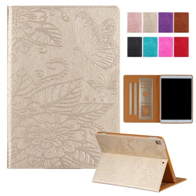 Flower Pattern Leather Case For iPad 5th/6th Gen Mini 8.3" Pro Air Stand Cover - Image 1 of 4