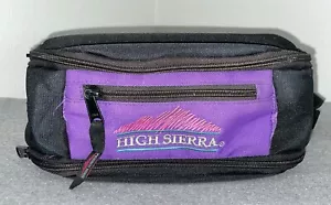 High Sierra Vintage Color Block Waist Pouch Fanny Pack Purple - Picture 1 of 7