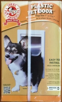Puerta de plástico para mascotas Ideal Pet Products solapa mediana tamaño 7" x 11 1/4" nueva sellada Foto 1 de 3