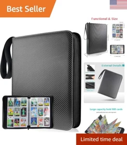 Premium 900-Card Double-Sided Binder for Trading Cards - Dust-Resistant PU Ma... - Picture 1 of 9