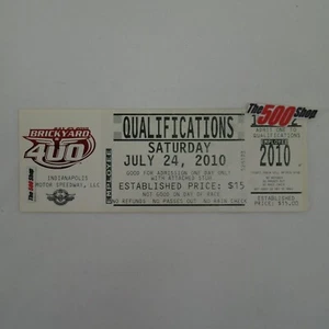 2010 Brickyard 400 Qualifications Ticket Saturday July 24, 2010 Employee - Picture 1 of 5