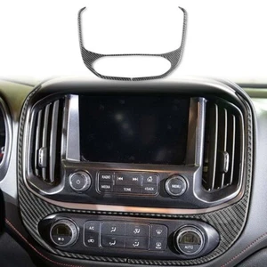 Recorte de pantalla de consola central de fibra de carbono apto para Chevrolet Colorado Canyon 2015+ - Imagen 1 de 7