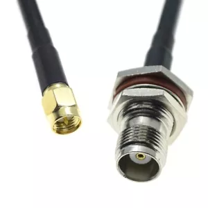 RG58 SMA Male Plug to TNC Female jack Bulkhead RF Coaxial Connector Cable lot - Picture 1 of 5