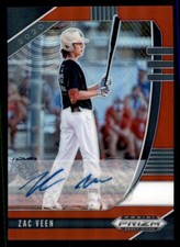 2020 Panini Prizm Draft Picks Zac Veen Rookie Auto /50 #PDP3 Red Prizm