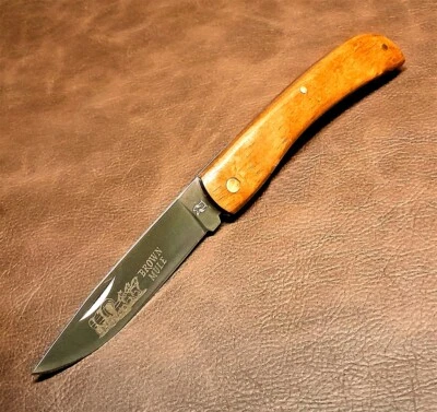 Kissing Crane Collectors Traditional Brown Mule Pocket Knife - Image 1 of 4